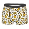 thumbnail image 4 of Goofa Cute Bee Printed Men's Boxer Briefs Underwear, Moisture-Wicking Underwear, Trunk,Soft and Breathable Cotton Underwear-Small, 4 of 9