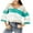 Mint Green, variant on Lovskoo 2024 Sweaters for Women Winter Casual Loose Color Blocking V-Neck Long Sleeve Pullover Knitted Sweater Top Blouse Sweater Blue