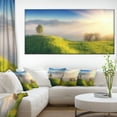 thumbnail image 1 of Morning Mist over Mountain Village - Extra Large Landscape Canvas Art Print, 1 of 3