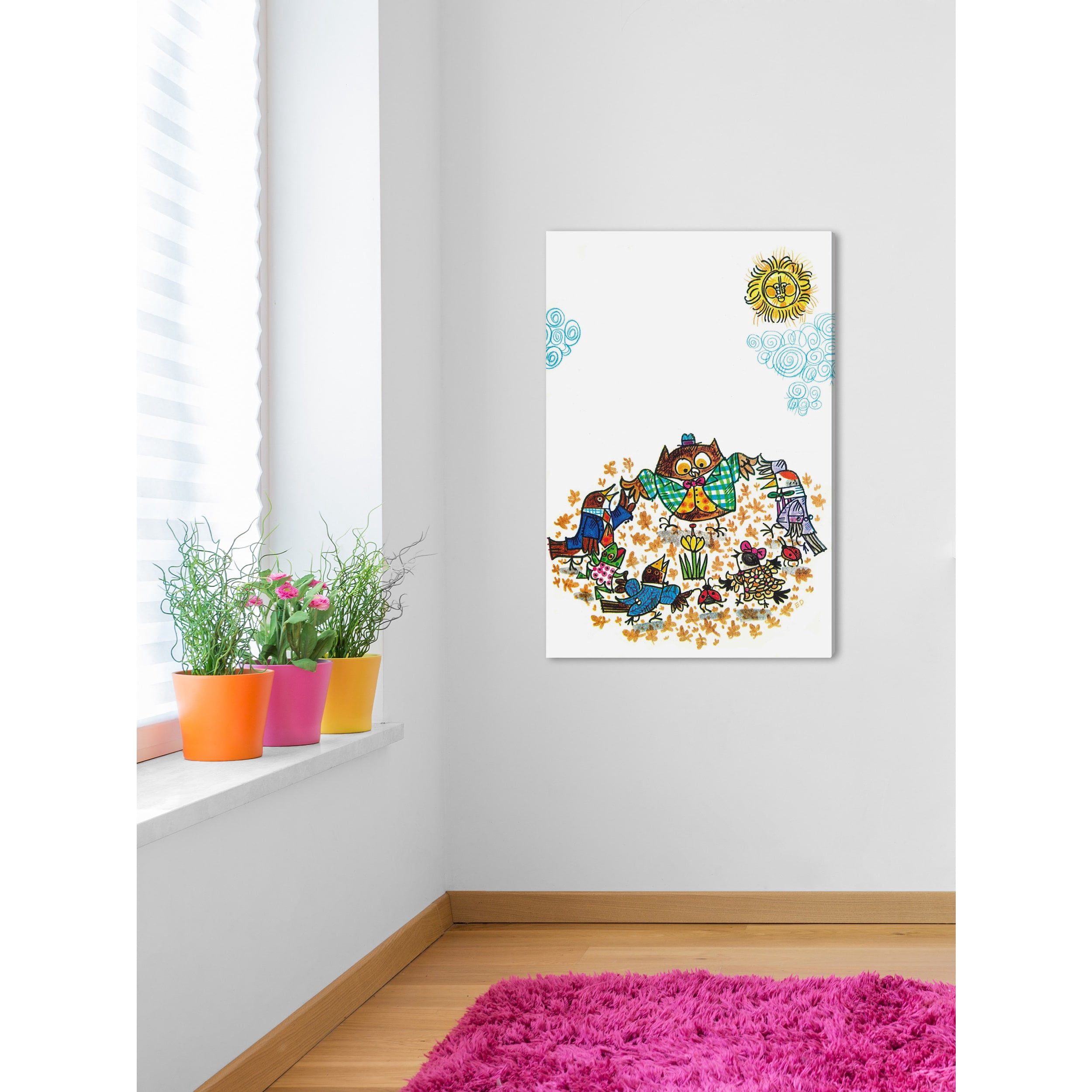 Marmont Hill "Forest Friends" by Curtis Painting Print on Canvas