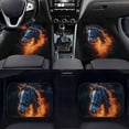thumbnail image 3 of Pzuqiu Flame Automotive Floor Mats Easy Installation All Weather Vehicle Steering Wheel Protector Car Mats Set Dust Proof Car Interior Accessories Fashion for SUV, Vans,Sedan,Truck 5 Pcs, 3 of 6