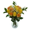 Dozen Orange/Yellow Rose Bouquet