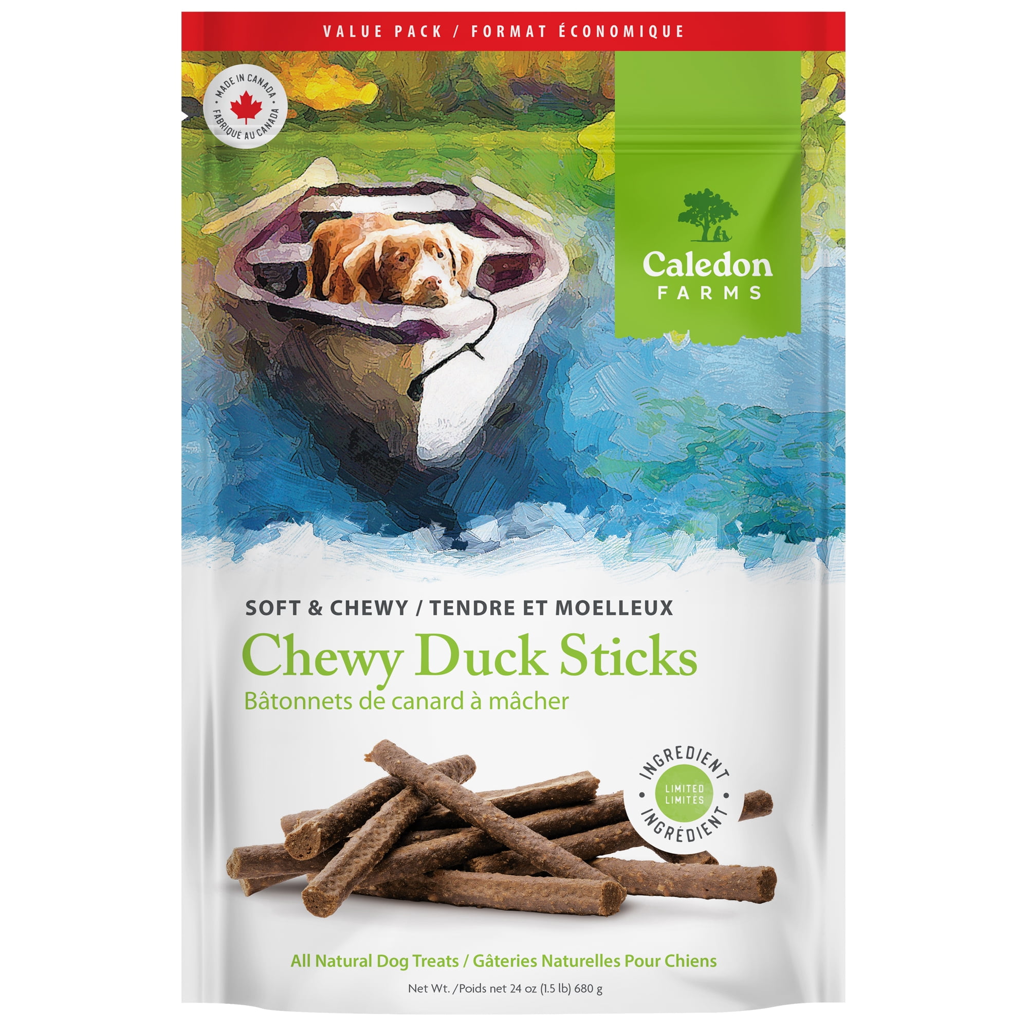 Caledon Farms all Natural Chewy Duck Sticks Value 680g