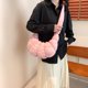 thumbnail image 3 of Bolso Plisado para Mujer Bolso para Axila Bolso Hobo Elegante Algodón (rosa L), 3 of 9