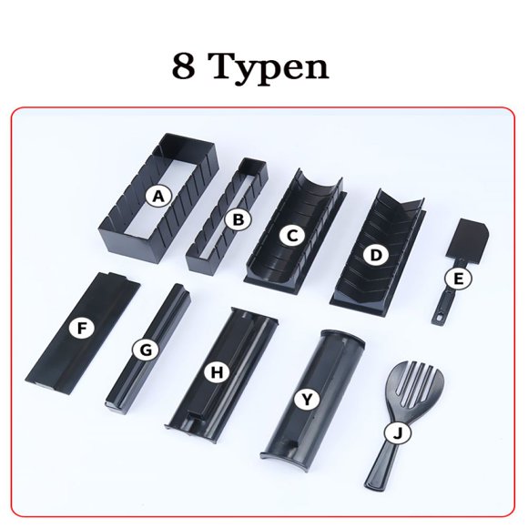 Herramientas profesionales para hacer sushi, juego de moldes caseros para hacer sushi saludable, máquina multifunción con función de desmoldeo fácil y suave, ideal tanto para principiantes como para