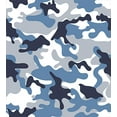 thumbnail image 4 of Ambesonne Camouflage Duvet Cover Set, Illustration with Abstract Soft Colors Pattern Camouflage Design, Decorative 2 Piece Bedding Set with 1 Pillow Sham, Twin Size, Blue Indigo, 4 of 4