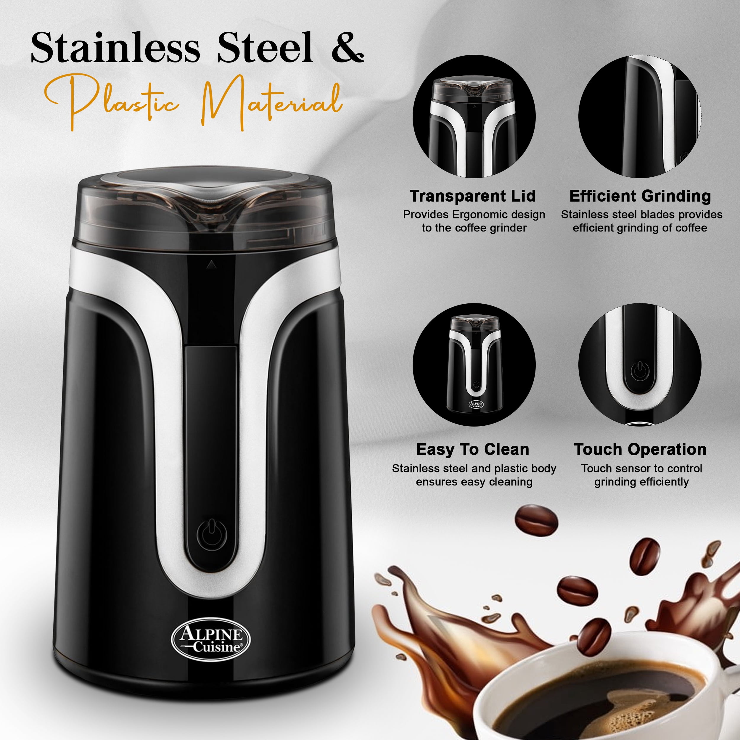 Coffee Grinder Electric 15cup Black!