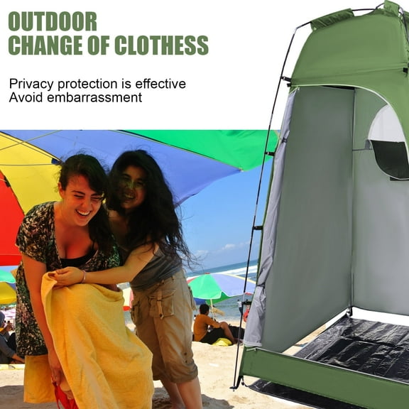 AIRKOUL 6.9FT Outdoor Privacy Shower Tent Portable Changing Room Camp Toilet W/Carry bag