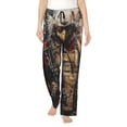 thumbnail image 1 of Fotbe Bald Eagle Soldier Pantalones de Pijama para Mujer, Pantalones de Dormir, Pantalones Pj con Cordón y Bolsillos-X-Large, 1 of 6