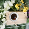 Wood Bird Holder Window House Nesting Houses Birdhouse for Wild Birds