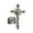 Silver, variant on ZPAQI Cross Shaped LED Night Lamp Church Ornament Standing Catholic Crucifix Statue