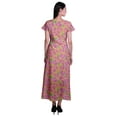 thumbnail image 3 of Moomaya Robe Longue Maxi pour Femmes à Manches Courtes, Robe Formelle/décontractée avec Poches P-TTG, 3 of 6