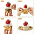 thumbnail image 4 of Gold Cupcake Cups with Lids,3.5 Oz 50pcs Disposable Foil Muffin Liners, Oven-safe Aluminum Mini Baking Cups, Ramekin Containers for Party Picnic Camping Family Gathering, 4 of 5