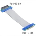 thumbnail image 6 of Xiwai Cable PCI-E Express 8X to 8x Male to Female Slot Riser Extender Card Ribbon Flexible Cable 20cm, 6 of 7