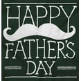 thumbnail image 2 of Happy Father's Day Dad Mustache Men's Graphic T Shirt Tees Brisco Brands L, 2 of 6