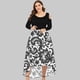 thumbnail image 2 of Vestido de fiesta de talla grande con cuello redondo y hombros descubiertos para mujer Fridja  NMB2176, 2 of 4