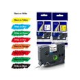 thumbnail image 1 of 1pack TZe211 Ptouch 6mm/0.24“ TZe TZ tape TZe-211 TZ-211 tze211 tz211 PT-D200 label maker tape 6MM*8M black on white label tape 6mm Black on white tze, 1 of 5
