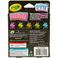 thumbnail image 4 of Crayola Washable Sidewalk Chalk, Neon 5 Pack, 4 of 4