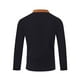 thumbnail image 5 of Blusa y camisa de manga larga con cuello alto para hombre, estilo casual, a la moda, de color sólido, transpirable, de manga larga, con cuello alto y cordón, blusa de poliéster para hombre, 5 of 6