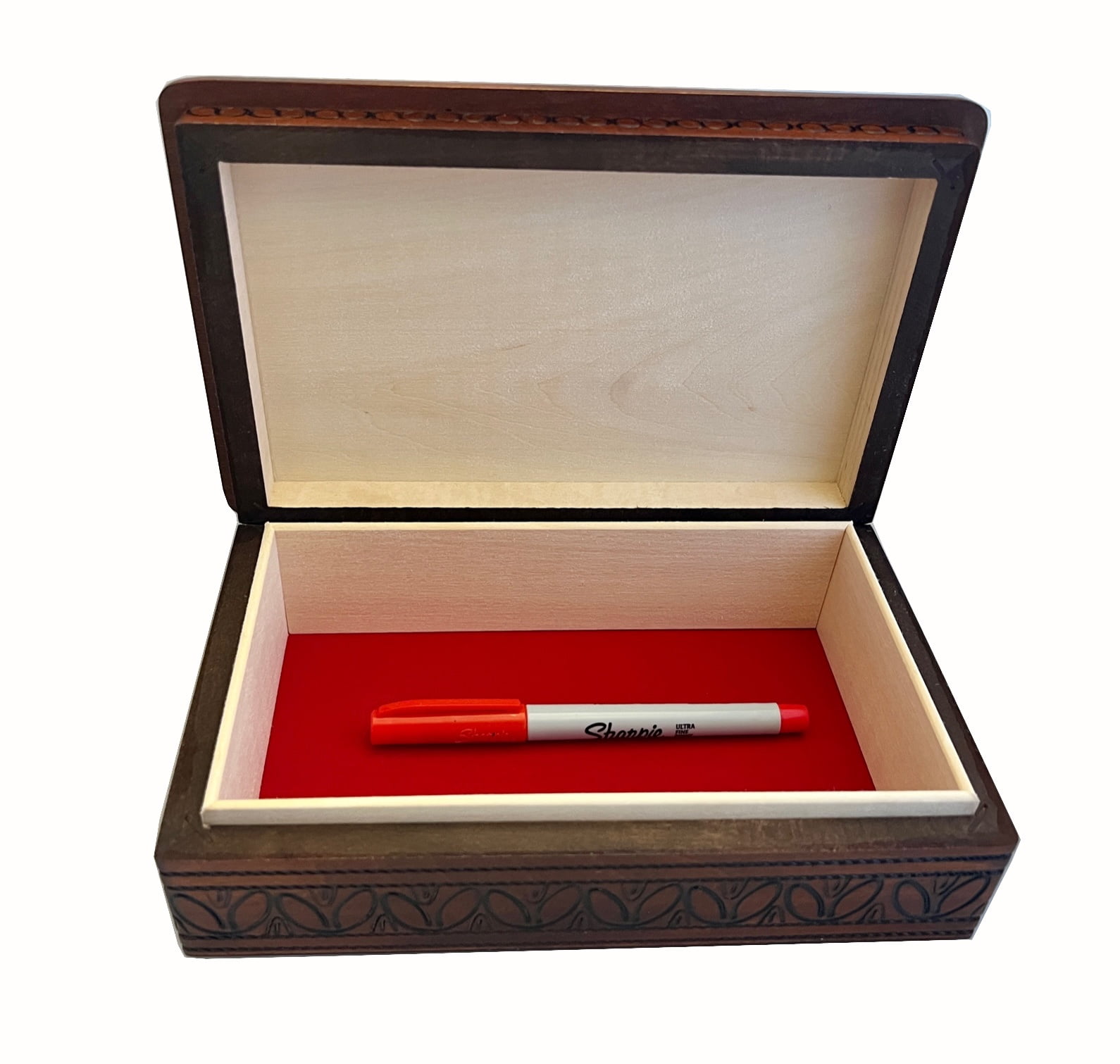 Classic Wooden Box Mens Jewelry Box Handmade Linden Wood Keepsake from Poland