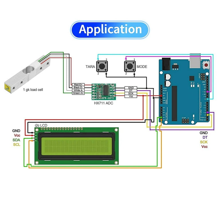 Load Cell Amplifier, Weight Sensor Kit, HX711 [KG] - ElectroDragon