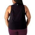 thumbnail image 2 of Rainbeau Curves Women's Plus Muscle Sleeveless Tank Top, Black, 2 of 2