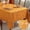 Pumpkins-Amber, variant on Fall Tablecloths Jacquard Thanksgiving Table Cloth with Pumpkins and Vines, Stain Resistant Table Cover for Harvest, Dining, Party Decor 60" x 120" Rust