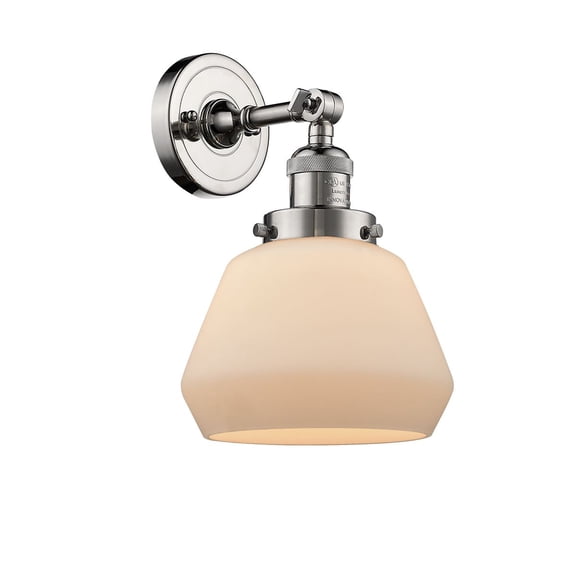 Innovations 1-LT Vintage LED Fulton 7" Sconce - Polished Nickel - 203-PN-G171-LED