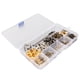 thumbnail image 4 of 400 Uds. Ojales de 5mm, 4 colores, caja de cobre resistente, Kit de ojales de fácil instalación con punzón para zapatos, bolsas, ropa, 4 of 5