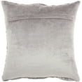 thumbnail image 2 of Mina Victory Life Styles Ruched Velvet 18" x 18" Lt Grey Indoor Throw Pillow, 2 of 2