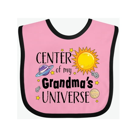 

Inktastic Center of my Grandma s Universe Gift Baby Boy or Baby Girl Bib