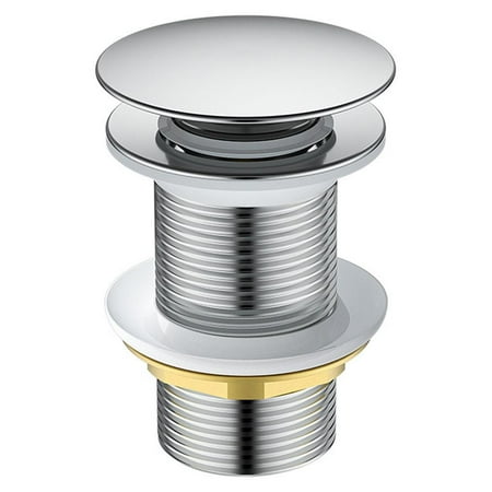 

Bathroom Basin Sink Drain Brass Material Waste Stopper - L withot Overflow