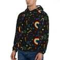 thumbnail image 3 of Fotbe Men's Hoodie with Cartoon Pride Lgbt Pattern - Kangaroo Pocket Pullover Hooded Sweatshirt, Perfect for Daily Wear, Travel, and Home-3X-Large, 3 of 7