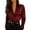 Wine, variant on Ltctricy Blouses for Women Dressy Casual Long Sleeve Crossover Deep V Neck Ruched Business Work Tops Loose Party Shirts(Wine,X-Large)