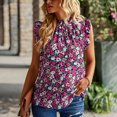 thumbnail image 2 of Top Sin Mangas,Blusa Sin Mangas con Estampado Floral para Mujer Blusa Sin Mangas con Estampado Floral para Mujer Blusa con Cuello Alto Y Estampado Floral Uso Conveniente, 2 of 6