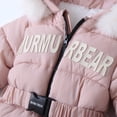thumbnail image 5 of Hotiary Infant Baby Jumpsuit Outfit with Gloves Toddler Snowsuit Winter Coat Fleece Hooded Romper Jumpsuit Boys Girls Onesie Warm Bodysuit for 3-18 Months, 5 of 8