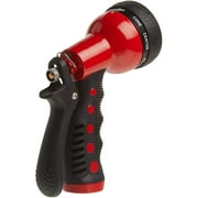 Dramm Heavy-Duty Metal Watering Nozzle 9-Pattern Dial - Rigid Nozzle - 1 Pack, Red