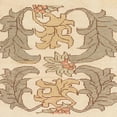 thumbnail image 1 of Ahgly Company Machine Washable Indoor Square Abstract Brown Gold Area Rugs, 6' Square, 1 of 7