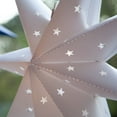 thumbnail image 3 of Aurora Superstar 24" White Hanging 7 Point Star Light LED Lantern Decor, Weatherproof Fold-Flat Plastic Lighted Star, 3 of 6