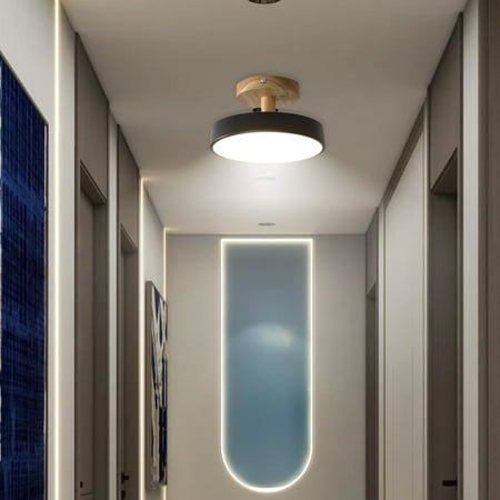 

Rebajas Luces de pasillo luces de vestíbulo personalizadas accesorios de iluminación de guardarropa de balcón de madera nórdica Akmoler