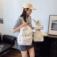 thumbnail image 4 of Womens 3 Piece Backpack Set Large Capacity Casual Travel School Bookbag Back to School Backpack for Women, 4 of 9