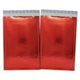 thumbnail image 3 of 4x8 inches Shiny Metallic Bubble Mailers Pink, Teal, Gold, Red or Mirrored Black Padded Colorful Self Sealing Rigid Envelopes 4x7" usable space, 3 of 10