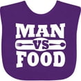 thumbnail image 3 of Inktastic Man Vs Food Boys or Girls Baby Bib, 3 of 4