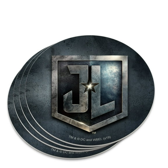 Justice League Movie Logo Novelty Coaster Set