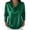 Green, variant on Staron Women's Casual Fashion Shirt Swinging Collar Pleated Satin Short Sleeve Blouse Top Loose Comfy Relaxed Elegant Tunic, Silver M