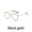 Black gold, variant on Metal Round Anti Blue Light Glasses Women Men Classic Square Eyeglasses Frames Transparent Computer Glasses Oculos Feminino (Black)