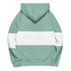 thumbnail image 3 of Ailaofu Women's Long sleeves Color Block Hoodie Tops Cute Casual Drawstring Loose Lightweight Pullover, 3 of 5