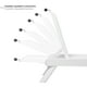 thumbnail image 3 of Camastro Plegable Blanco Para Alberca Playa Resistente 6 Posiciones, 3 of 3