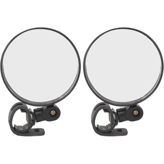 ABPETE Bike Mirrors,Tunable Rear View Mirror, Wide Angle Round Scooter Rearview Mirror,Universal Shockproof Rear View Mirror for most mobility scooters and Wheelchair - 2 Pieces