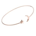 thumbnail image 2 of Brazalete abierto de Metal Hugo Simple Moon Star para mujer, 2 of 6